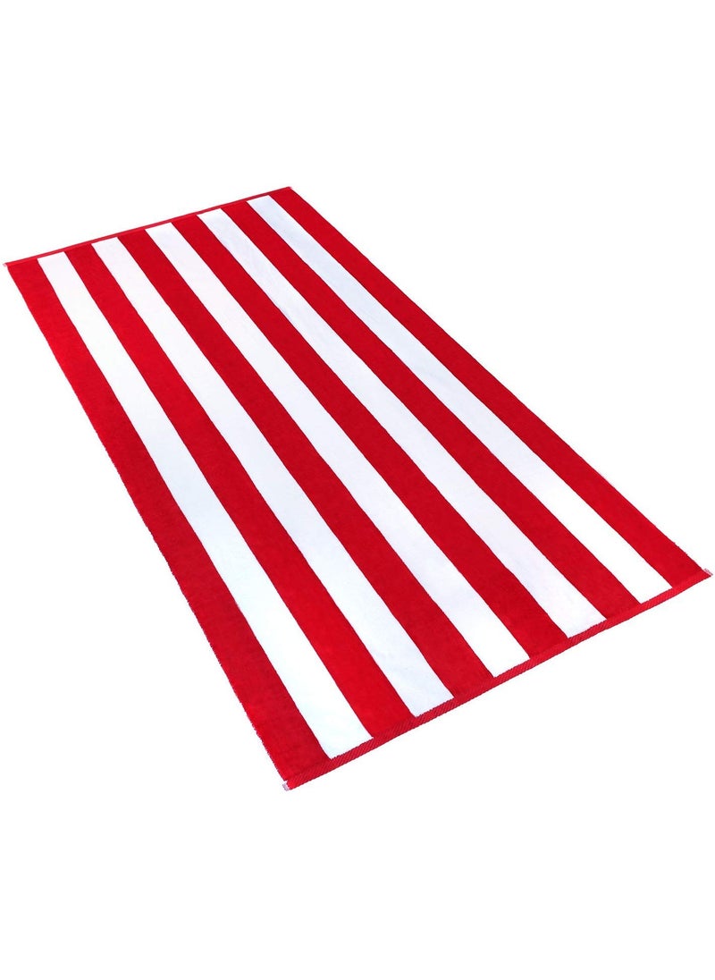 Lavish Street Large Beach Pool Towel 40x70 Oversized Cabana Stripe Hotel QualityLuxuriously Soft Absorbent Plush Towel