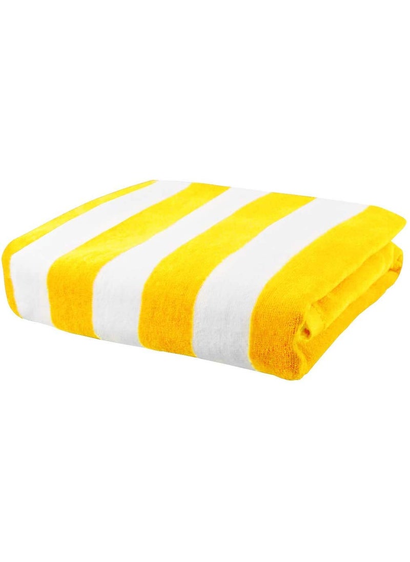 Lavish Homes Large Beach Pool Towel 30x60Oversized Cabana Stripe Hotel QualityLuxuriously Soft Absorbent Plush Towel