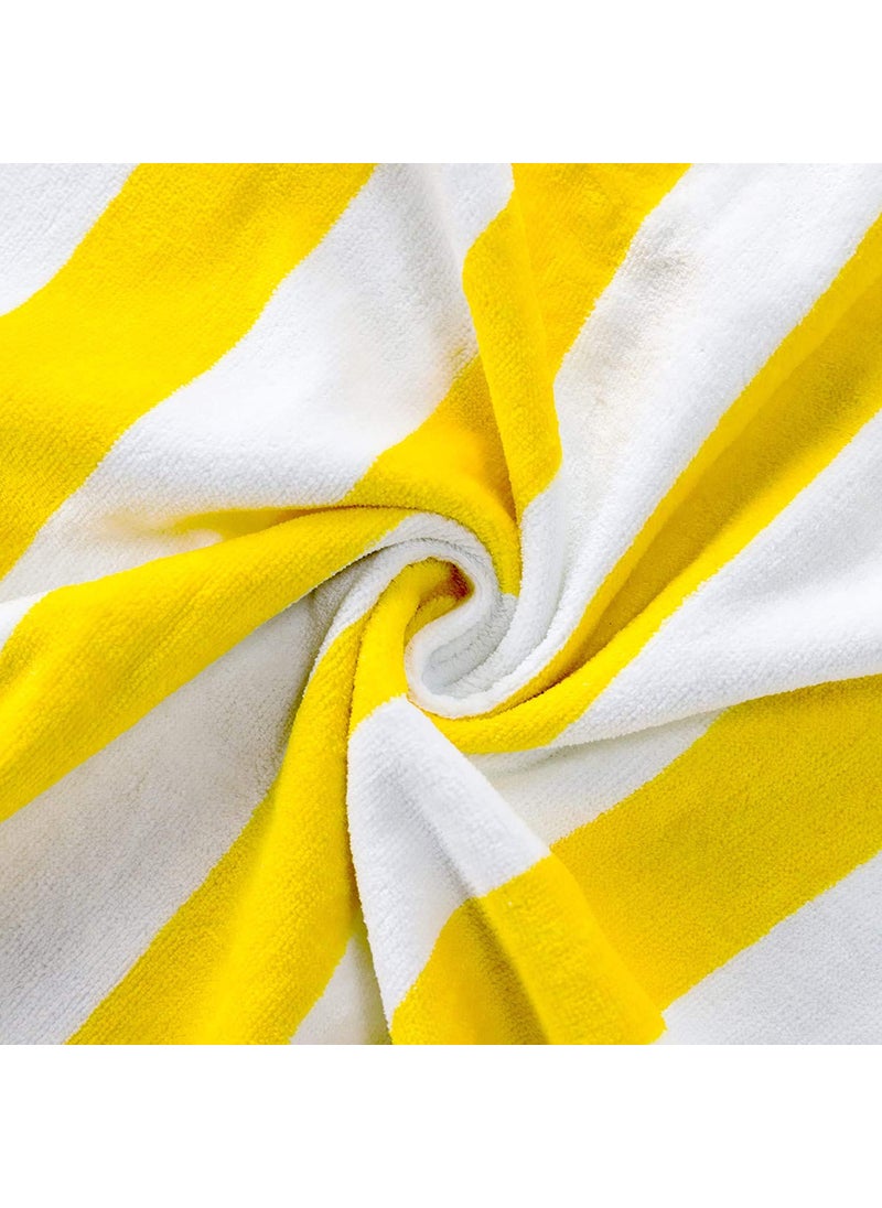 Lavish Homes Large Beach Pool Towel 30x60Oversized Cabana Stripe Hotel QualityLuxuriously Soft Absorbent Plush Towel
