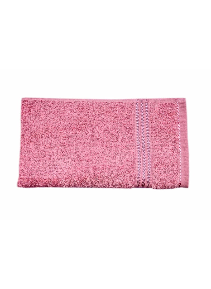Space Fly Love Touch Good Looking Plain Pink Super Absorbent Cotton Hand Towels 4 Pieces