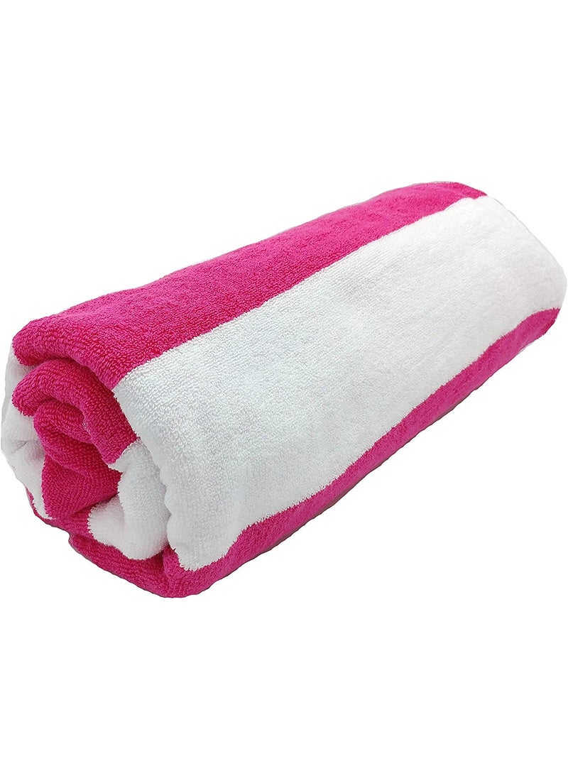 Lavish Street Large Beach Pool Towel 30x60 Oversized Cabana Stripe Hotel QualityLuxuriously Soft Absorbent Plush Towel