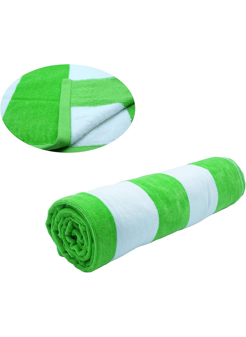 Lavish Homes Large Beach Pool Towel 30x60Oversized Cabana Stripe Hotel QualityLuxuriously Soft Absorbent Plush Towel