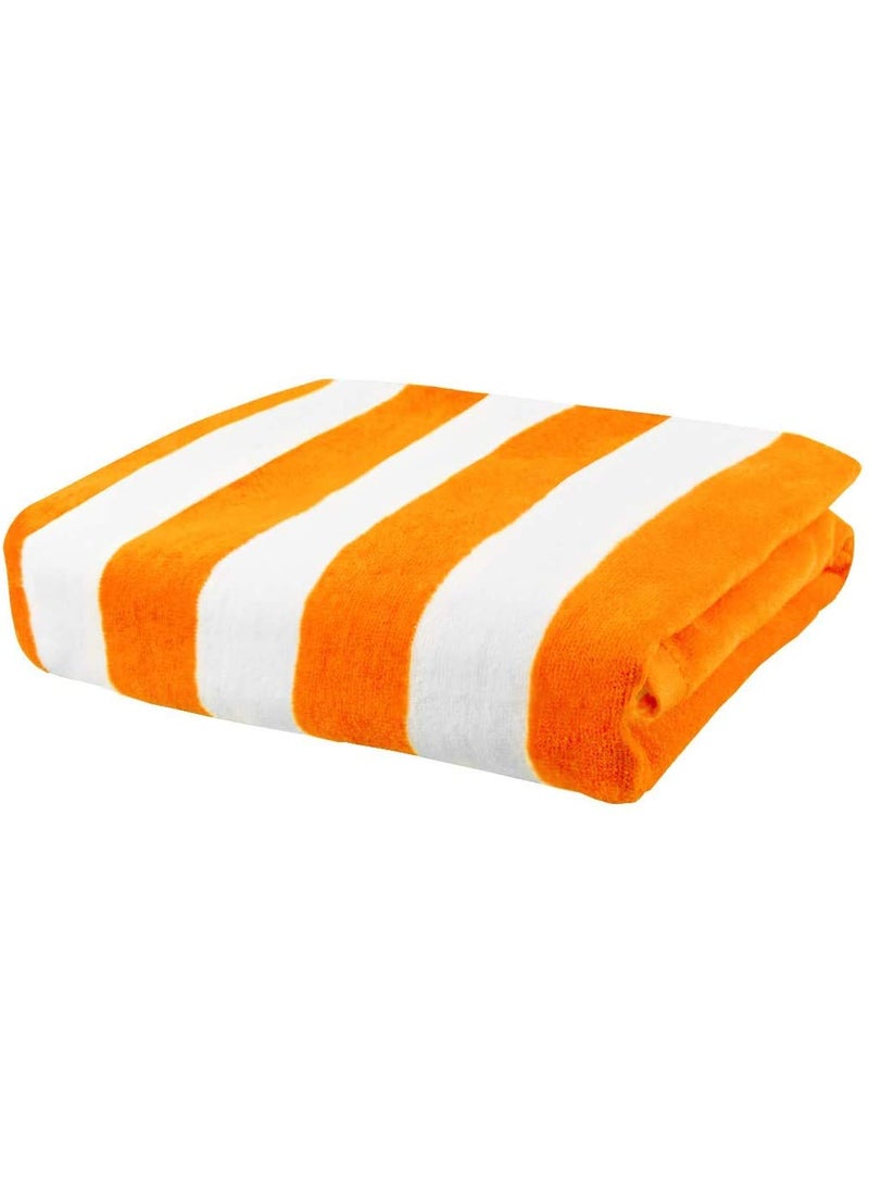 Lavish Homes Large Beach Pool Towel 30x60 Oversized Cabana Stripe Hotel QualityLuxuriously Soft Absorbent Plush Towel