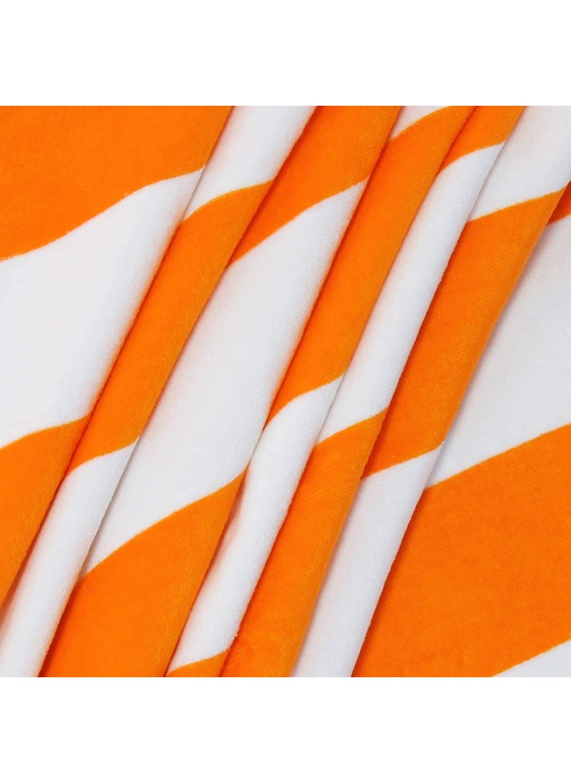 Lavish Homes Large Beach Pool Towel 30x60 Oversized Cabana Stripe Hotel QualityLuxuriously Soft Absorbent Plush Towel