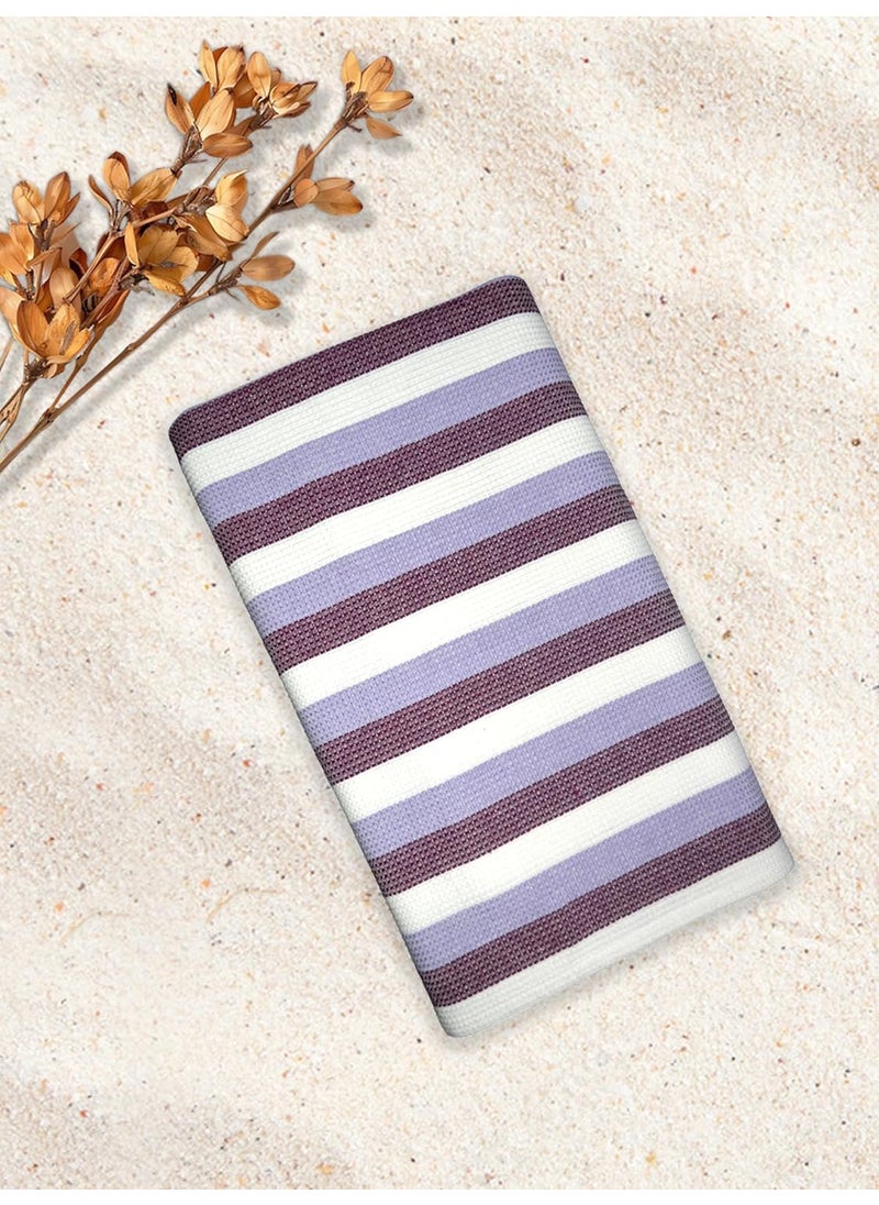 Athom Living Iris Cotton Bath Towel Soft Absorbent Lightweight 75 x 150 cm Ideal for Home Gym and Travel Pack of 6
