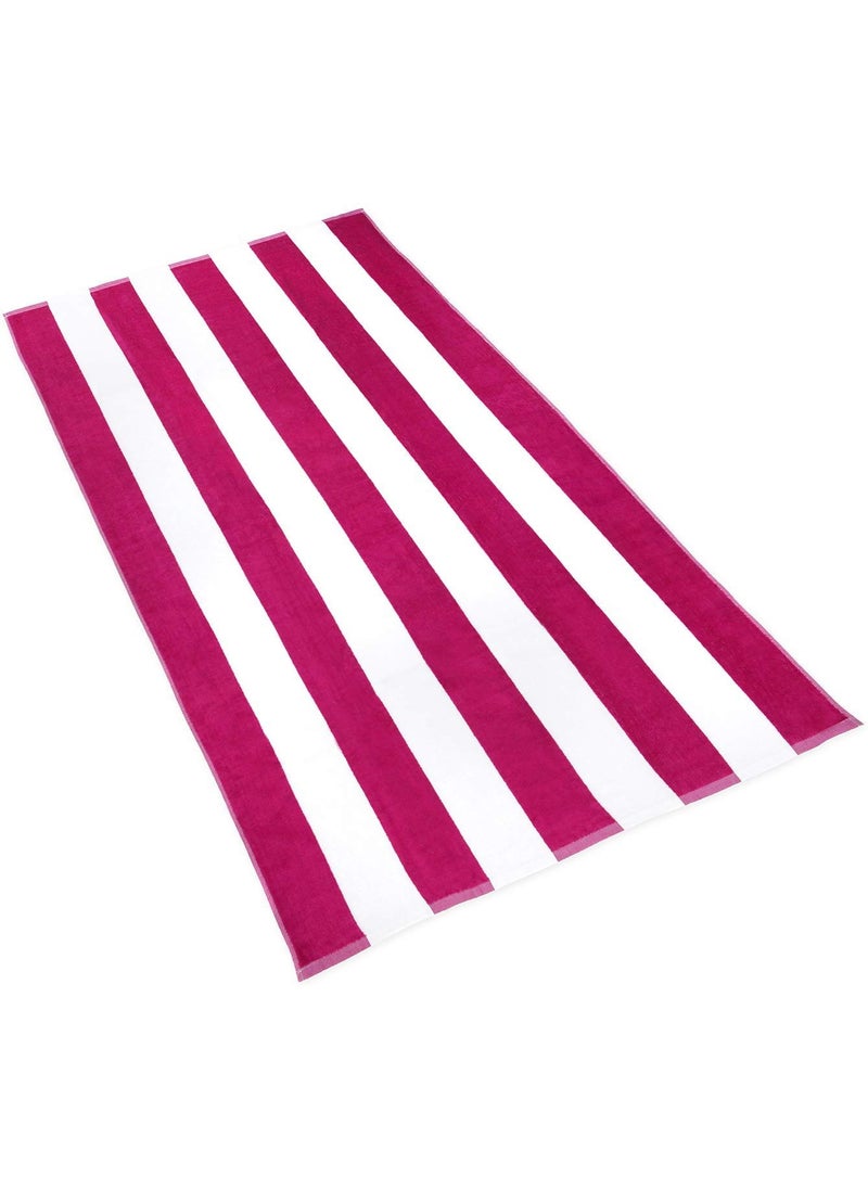 Lavish Street Large Beach Pool Towel 40x70 Oversized Cabana Stripe Hotel QualityLuxuriously Soft Absorbent Plush Towel