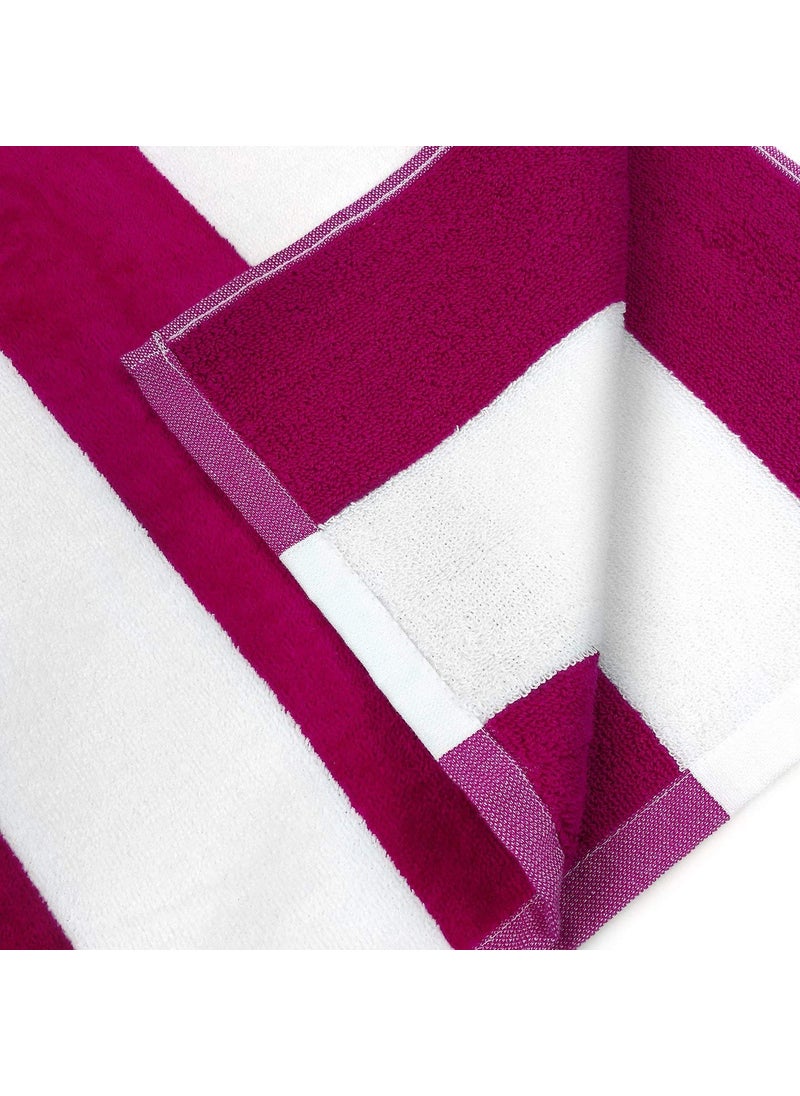 Lavish Street Large Beach Pool Towel 40x70 Oversized Cabana Stripe Hotel QualityLuxuriously Soft Absorbent Plush Towel