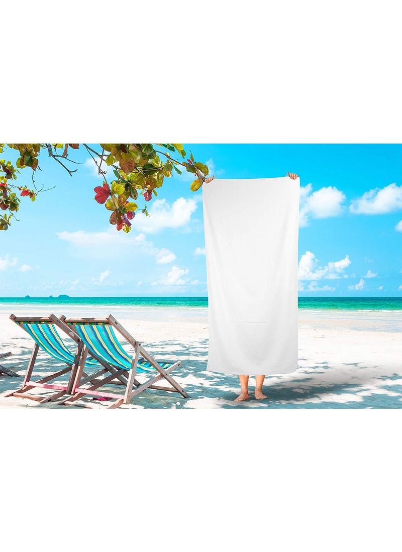 Lavish Street Large Beach Pool Towel 40x70 Oversized Cabana Stripe Hotel QualityLuxuriously Soft Absorbent Plush Towel