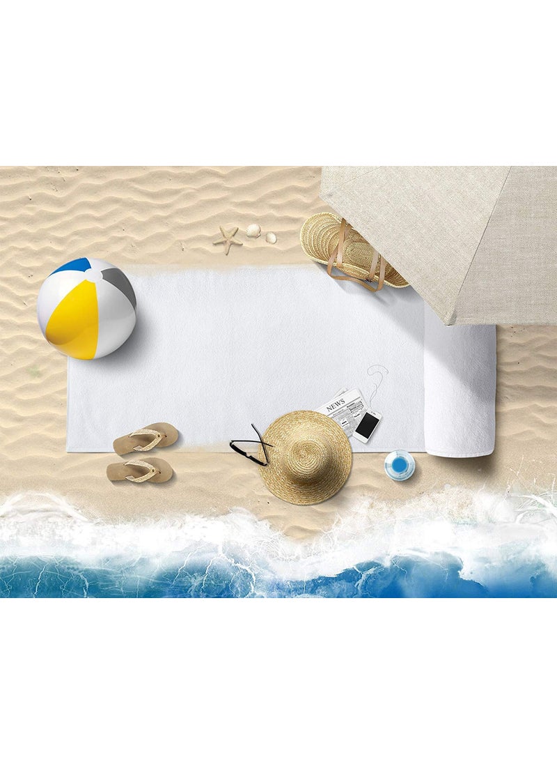 Lavish Street Large Beach Pool Towel 40x70 Oversized Cabana Stripe Hotel QualityLuxuriously Soft Absorbent Plush Towel