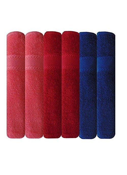 Akin Towel Multicolor Cotton Hand Towels Set of 6