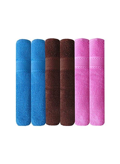 Akin Towel Cotton 500 GSM Hand Towels Set of 6 Standard Multicolor