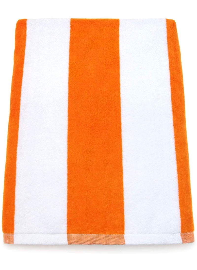 Lavish Street Large Beach Pool Towel 40x70 Oversized Cabana Stripe Hotel QualityLuxuriously Soft Absorbent Plush Towel