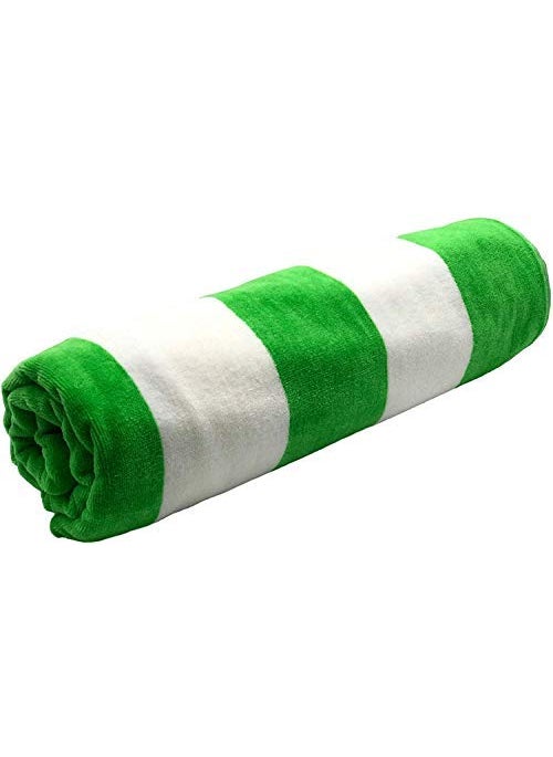Lavish Street Large Beach Pool Towel 30X60 Inches Oversized Cabana Stripe Hotel QualityLuxuriously Soft Absorbent Plush Towel