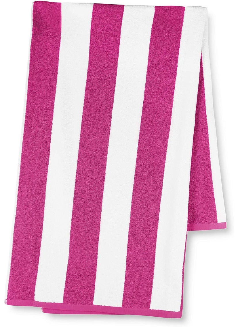 Lavish Homes Large Beach Pool Towel 30x60 Oversized Cabana Stripe Hotel QualityLuxuriously Soft Absorbent Plush Towel