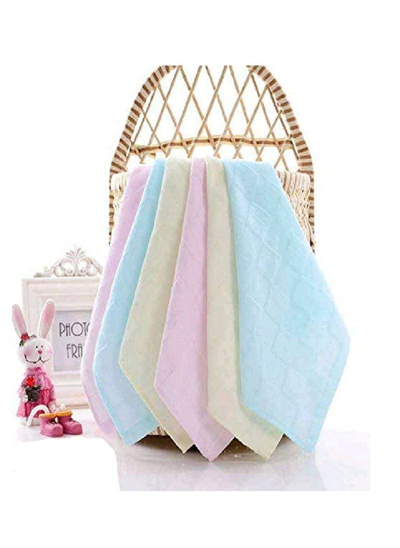CLUZE Soft and Absorbent Womens Cotton Face Towel Pack of 12
