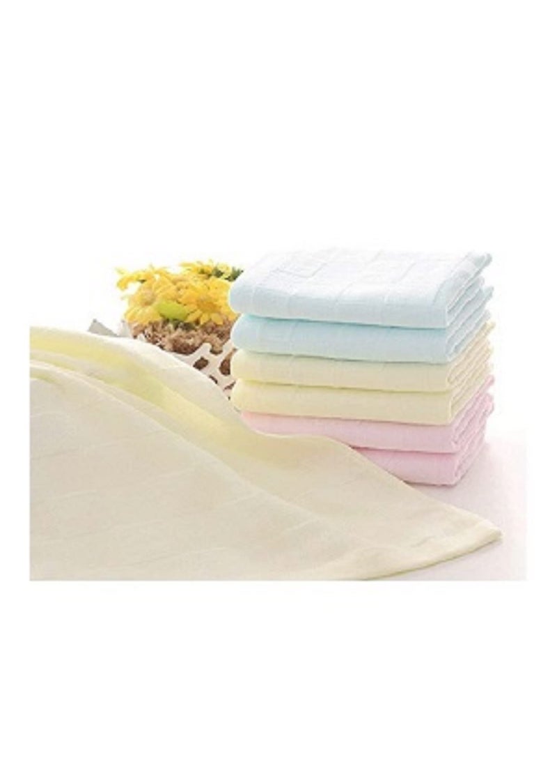 CLUZE Soft and Absorbent Womens Cotton Face Towel Pack of 12