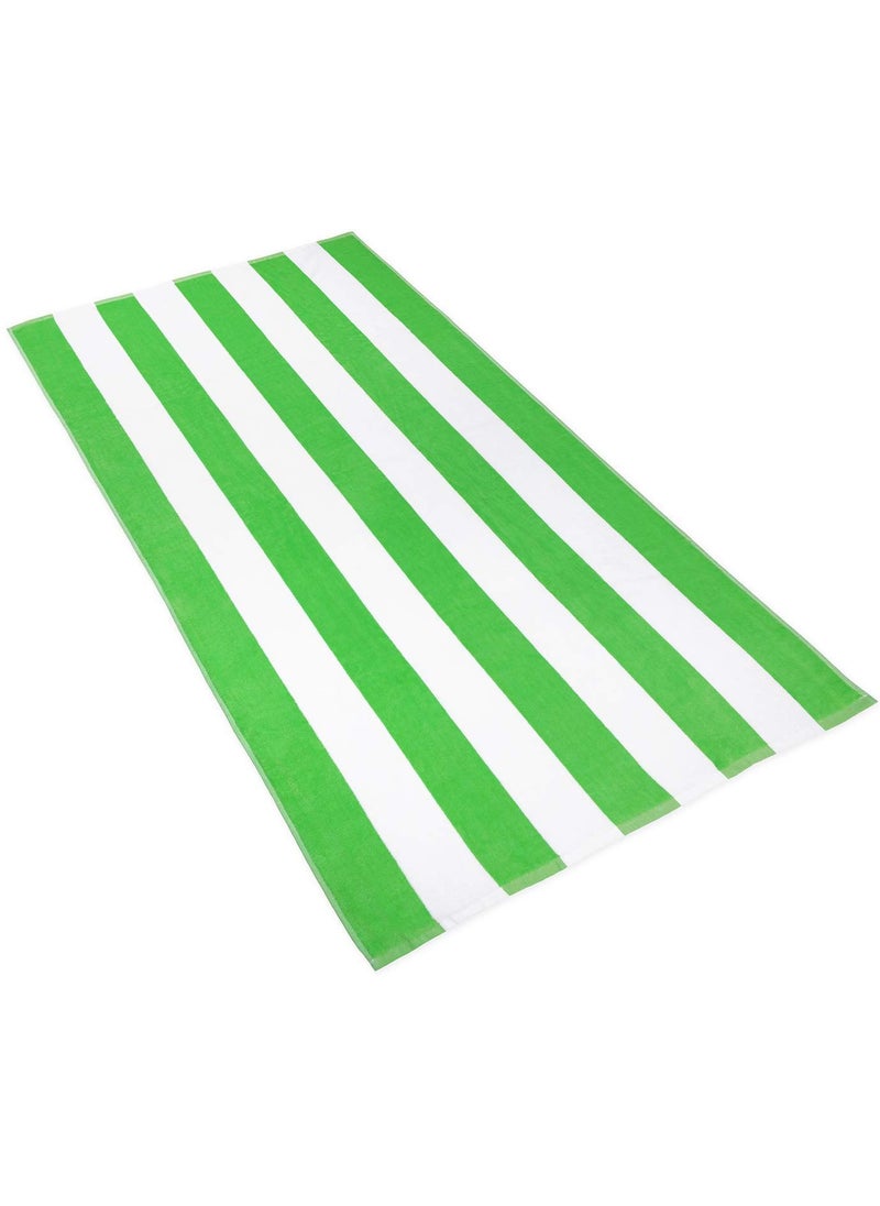 Lavish Homes Large Beach Pool Towel 30x60 Oversized Cabana Stripe Hotel QualityLuxuriously Soft Absorbent Plush Towel