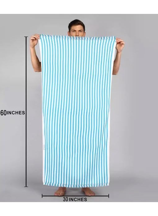 Sathiyas Cotton NonTerry Bath Towel 480 GSM Ultra Absorbent Super Soft and ComfortableQuick Drying Towel Set of 4 Lavender Blue Orange Pink 75 cm X 150 cm