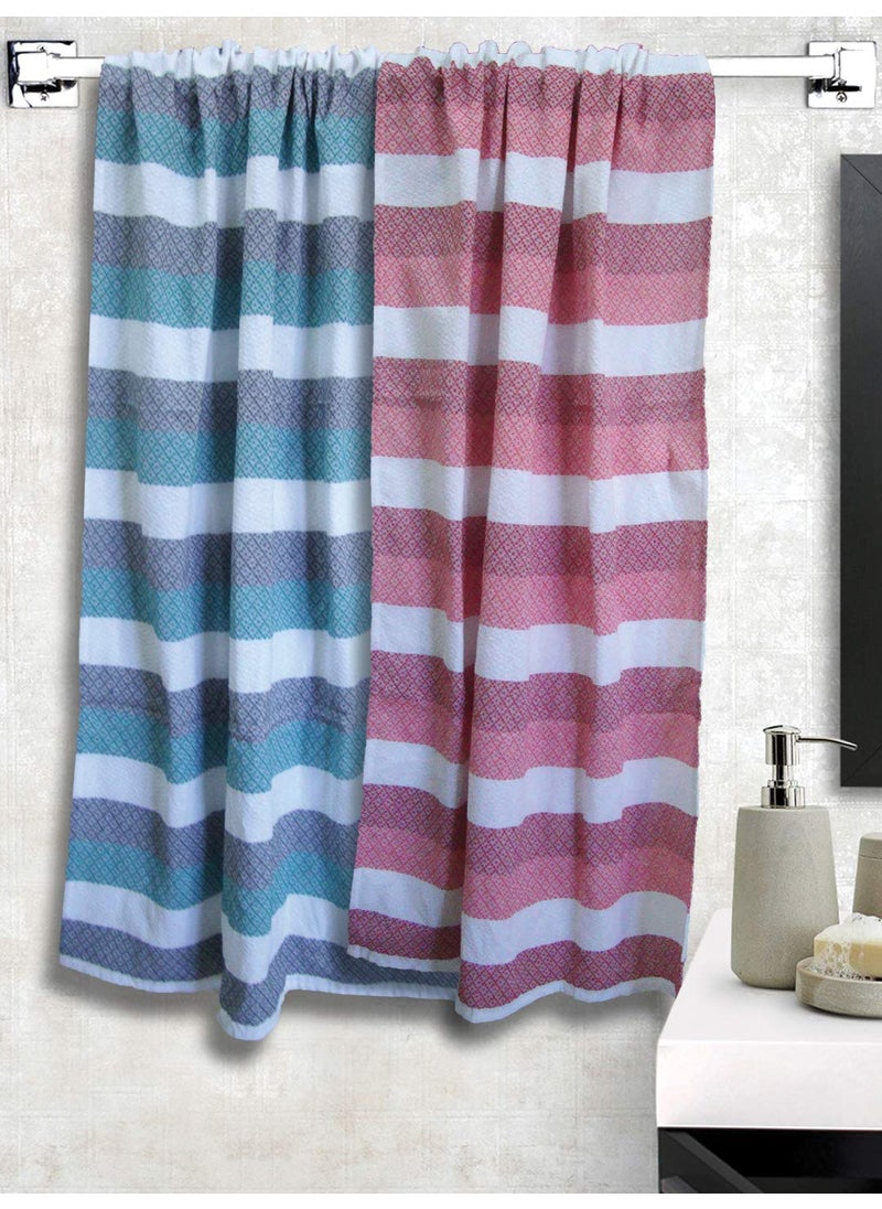 Athom Living Light Weight Cotton Premium Bath Towel 75x150 cm Pack of 2