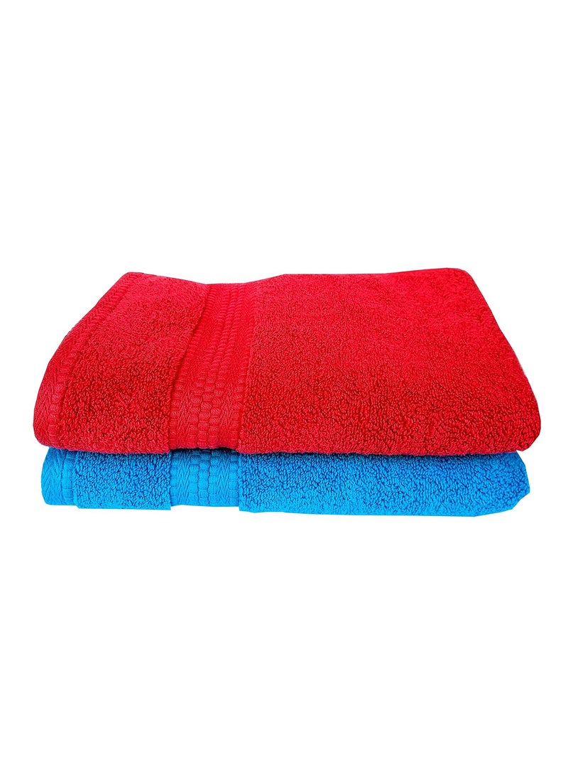 Space Fly Attractive 2 Hand Towels Zero Twist Ultra Soft and Cotton Big Size 16X24 Inch_Multi Color