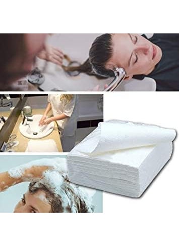 KUDIZE Disposable NonWoven Water Absorbent Bath Face and Body Towel for Travel Spa Parlor Massage Makeup Removal Beauty Hair Home Care Size 12 12 Inches Pack of 200
