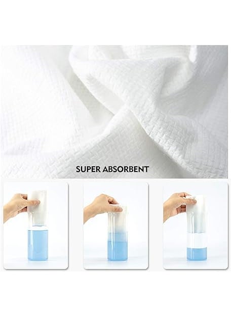 KUDIZE Disposable NonWoven Water Absorbent Bath Face and Body Towel for Travel Spa Parlor Massage Makeup Removal Beauty Hair Home Care Size 12 12 Inches Pack of 200