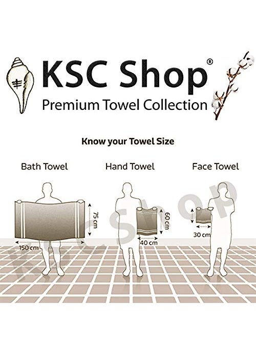 KSC Shop Royal Multicolor Cotton Hand Towels Set of 4 Hand Towels Bathroom Towel Bathroom Napkin 60 cm x 40 cm Baby Pink