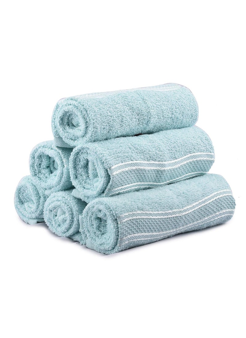 Space Fly SILVERLINE Love Touch Very Soft Fresh Loom 300 GSM 100 Cotton Face Towel Hanky for Men Face Towel for Women Towel Handkerchiefs for Women Baby face Towels Newborn 10 Pieces