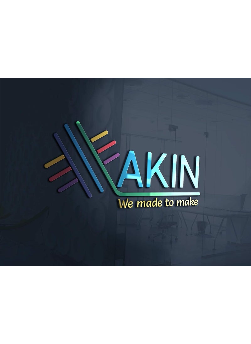 AKIN 6 Piece Cotton Hand Towel 120 GSM Multicolor Length 54cm Width 36