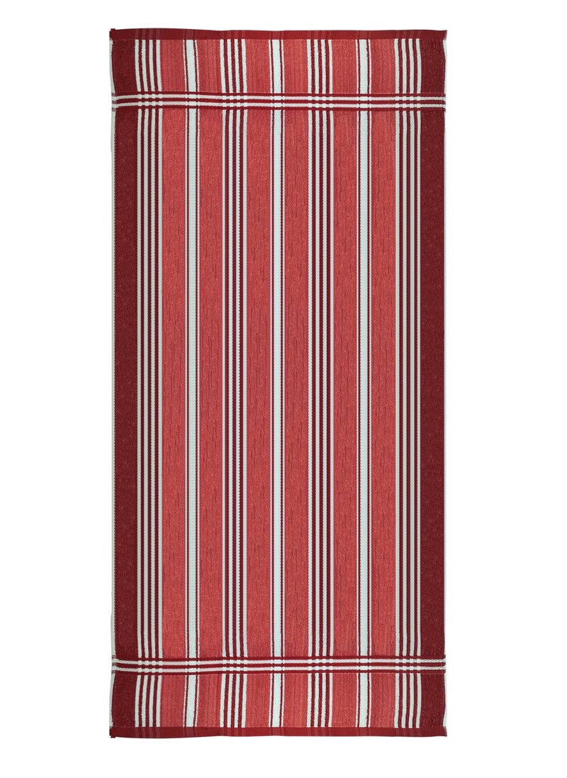 Athom Trendz Ecosaviour Striped Cotton Bath Towel 70x140 cm Multicolour Pack of Six