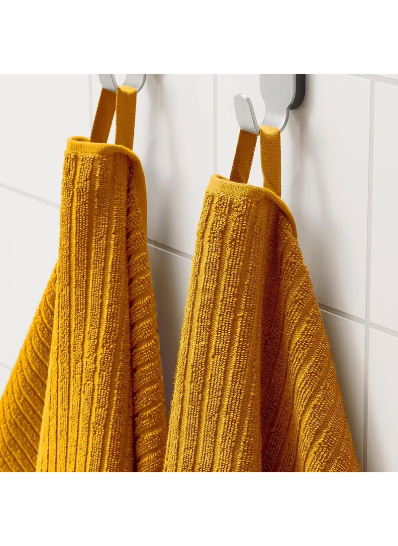 ESTABLISHER VGSJN GoldenYellow Hand Towel 2Pack 40x70 cm 16x28 inches Soft Absorbent and Stylish Towels for Bathroom Spa and Everyday Use Perfect for Comfort and a Warm Radiant Touch