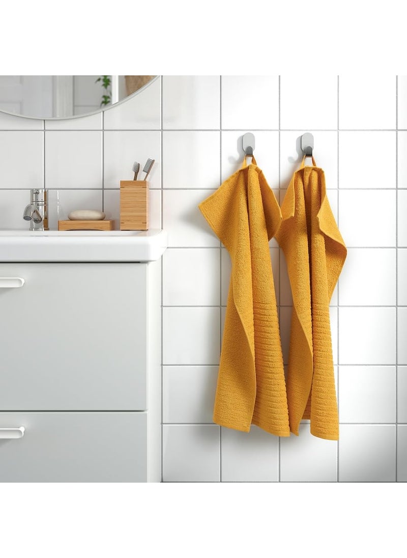 ESTABLISHER VGSJN GoldenYellow Hand Towel 2Pack 40x70 cm 16x28 inches Soft Absorbent and Stylish Towels for Bathroom Spa and Everyday Use Perfect for Comfort and a Warm Radiant Touch