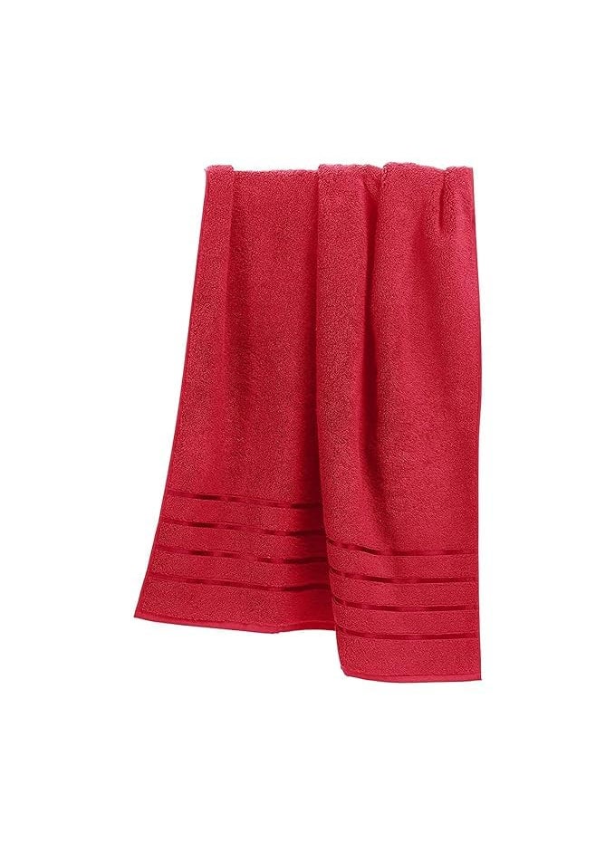 DRYHUG Towels for Bath Large Size Microfiber Towels for Bath Towel Set of 1 400 GSM 70 x 140 cm RED Bath Towels for Men Women Kids Gym Towel Perfect for Everyday Use