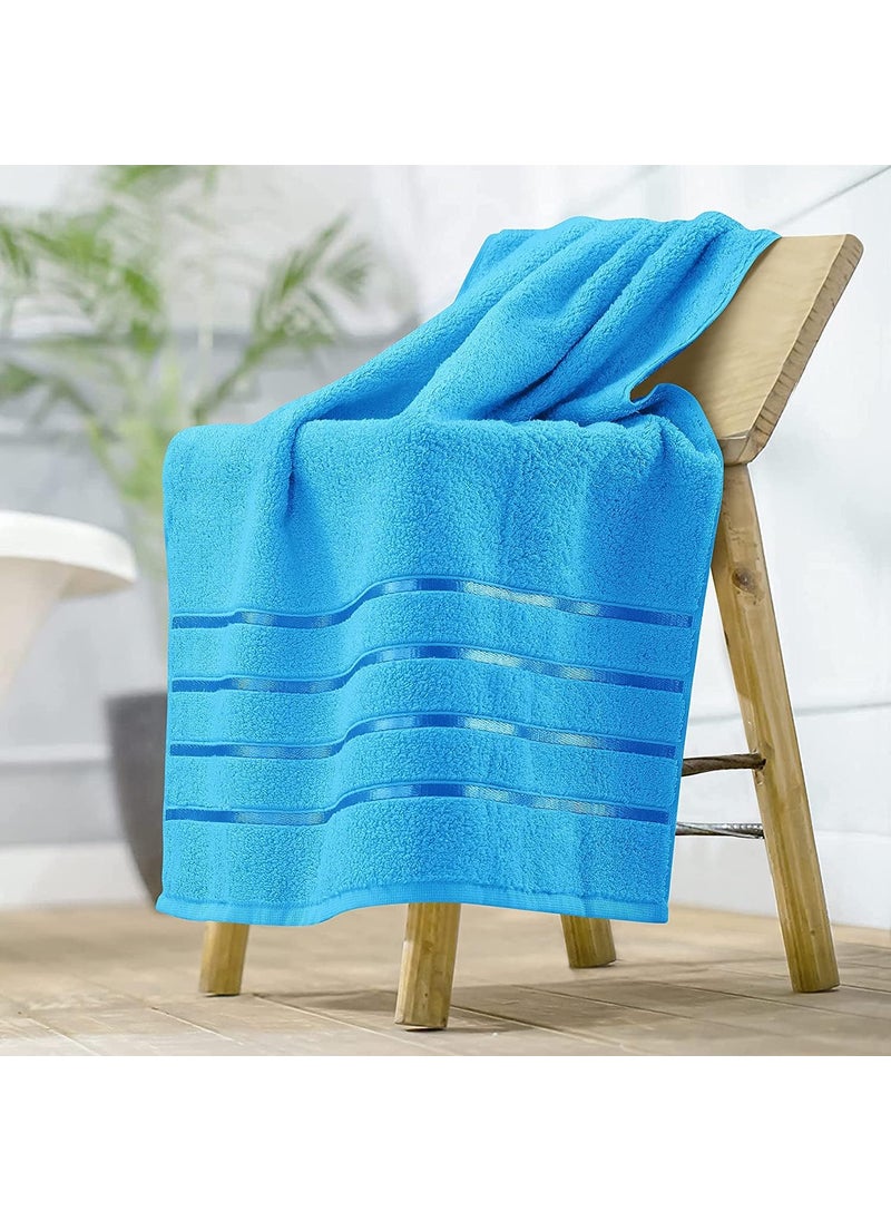 DRYHUG Towels 700 GSM Premium Cotton Extra Large Bath Towel 35 x 70 Inches Soft Luxury Bath Towel Sky Blue