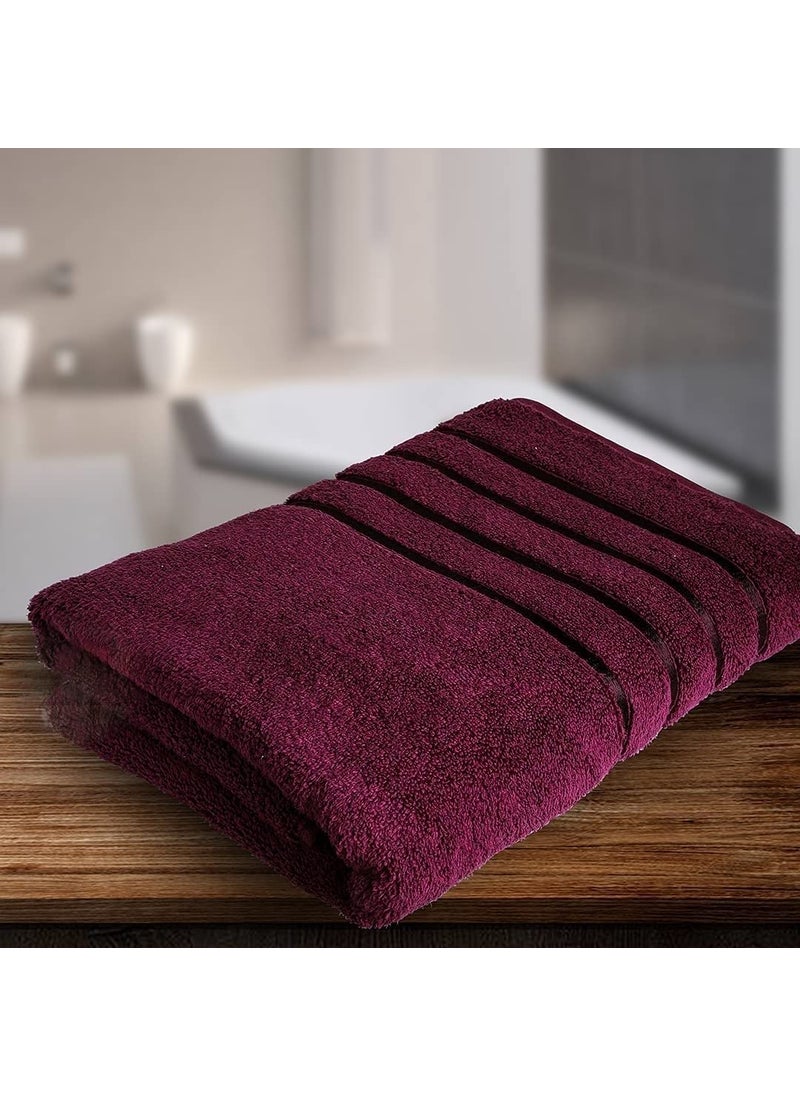 DRYHUG Towels for Bath Towels for Bath Large Size 500 GSM Bath Towel for MenWomen Bathing Towel Towels for Bath WomenMen Terry 100 Cotton 1 Piece MAROON Bath Towel
