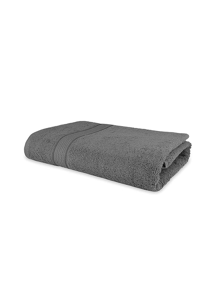 DRYHUG Good Product Finer Touch Premium Microfiber BathBathroom Towels LadiesGentsAdult Lightweight UltraSoft 400 GSM Fade Resistant Plain BG54B Size 75X150 Gray