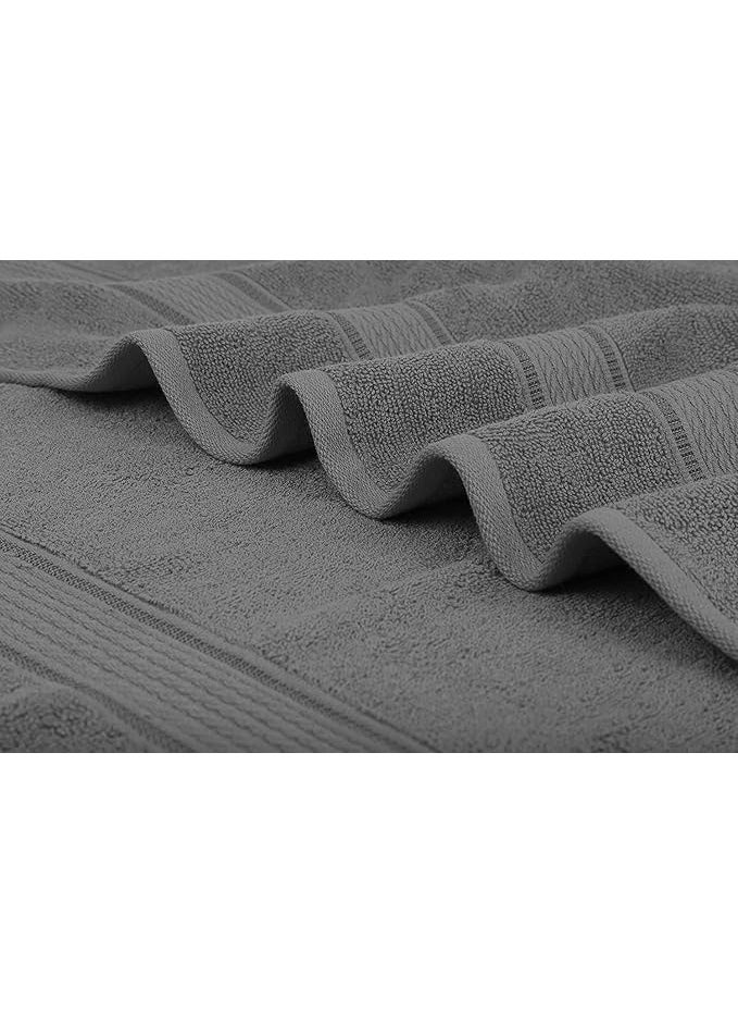 DRYHUG Good Product Finer Touch Premium Microfiber BathBathroom Towels LadiesGentsAdult Lightweight UltraSoft 400 GSM Fade Resistant Plain BG54B Size 75X150 Gray