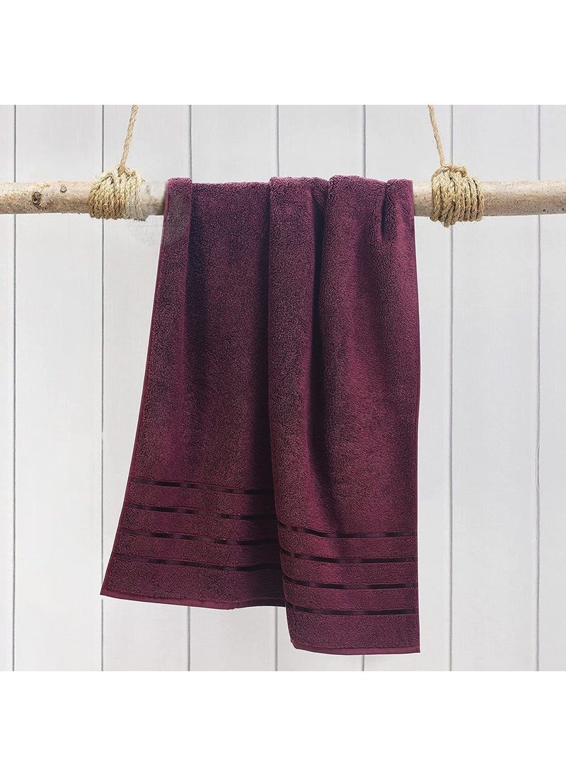 DRYHUG Bath Towel for Men 550 GSM 75x150cm Bath Towel for Women Skin Friendly Fabric Micro Fibre Bath Towel Set Bath Towel for Men Large Size Ultrasoft Highly Absorbent Maroon