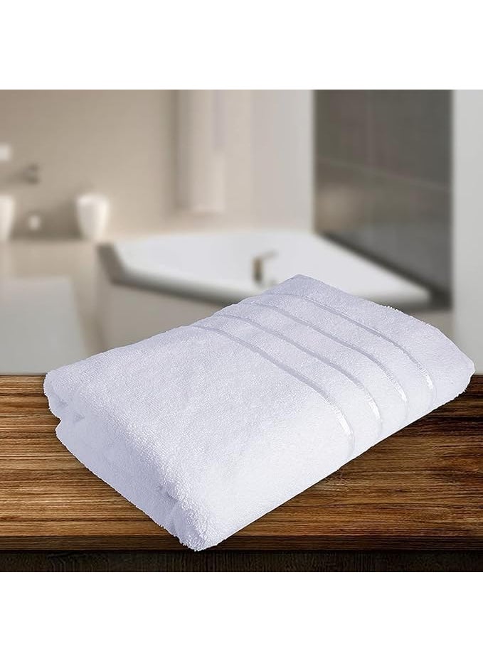 DRYHUG Towels 700 GSM Premium Cotton Extra Large Bath Towel 35 x 70 Inches Soft Luxury Bath Towel White