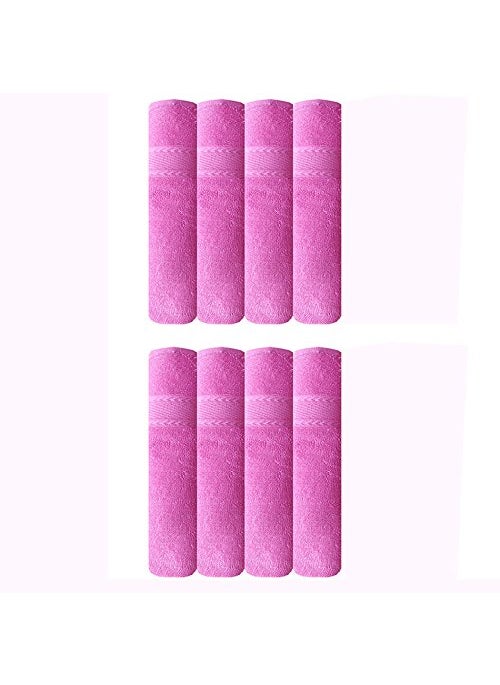 AKIN TOWEL AKIN Baby Pink Cotton 500 GSM Hand Towels Set of 8 Length24 Inches Width17 Inches