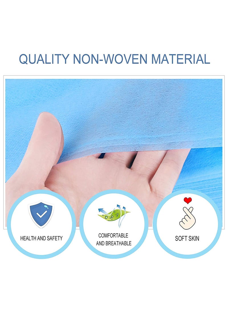 KUDIZE Disposable NonWoven Bed Sheet for Hospital Hotel Spa and Beauty Parlor Blue 31 x 72 Inch78 x 182 cm Pack of 100