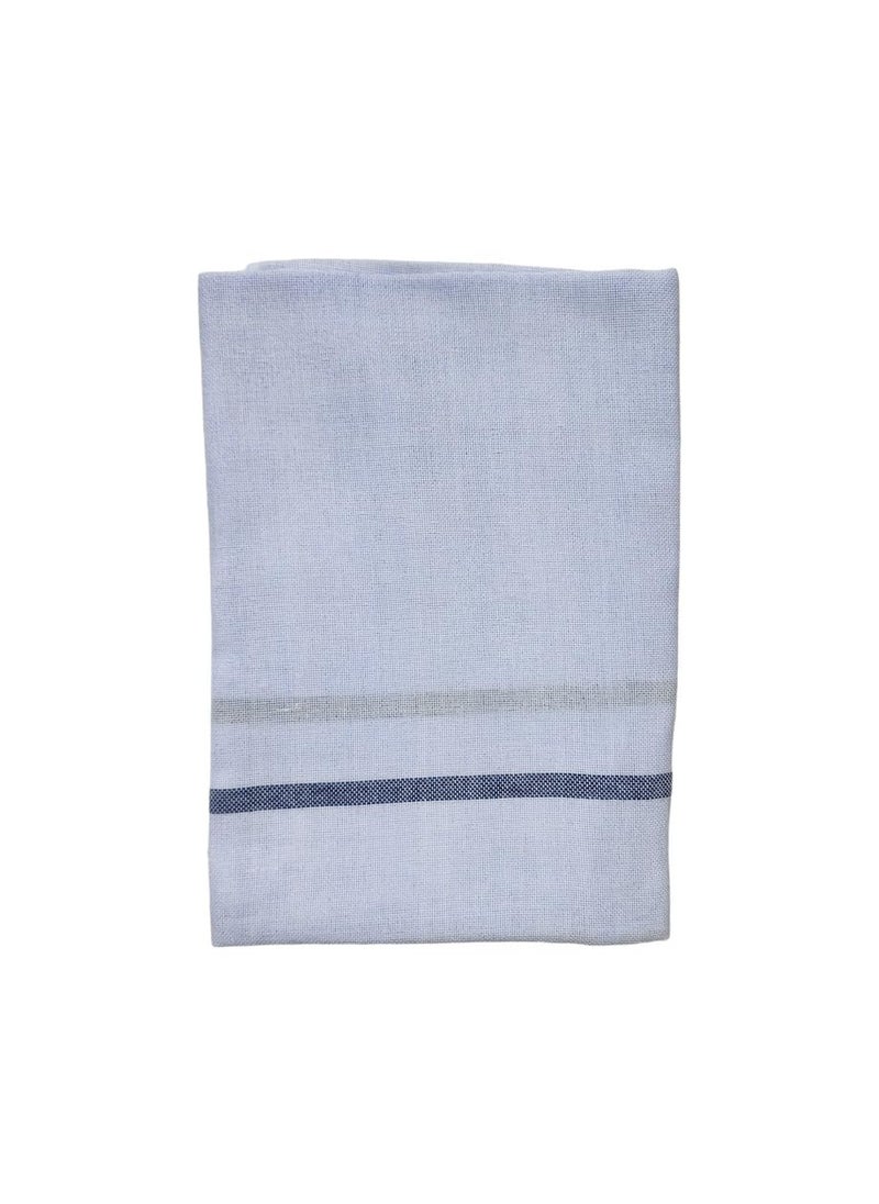 AMBIKA Stores Kerala Traditional Cotton Bath TowelThorthu Kerala Thorth End Stitched White Bath Towel Pack of 4 Extra Large 57x29