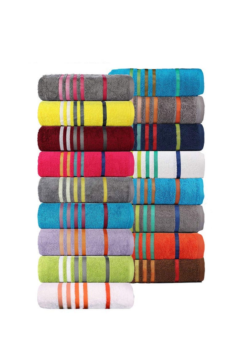 AKIN TOWEL Cotton Hand Towel 500 GSM Set of 24 Multicolour