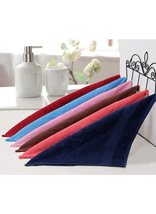 AKIN Royal Multicolor Cotton Hand Towel Set Hand Towels Bathroom Towel Bathroom Napkin Pack of 24