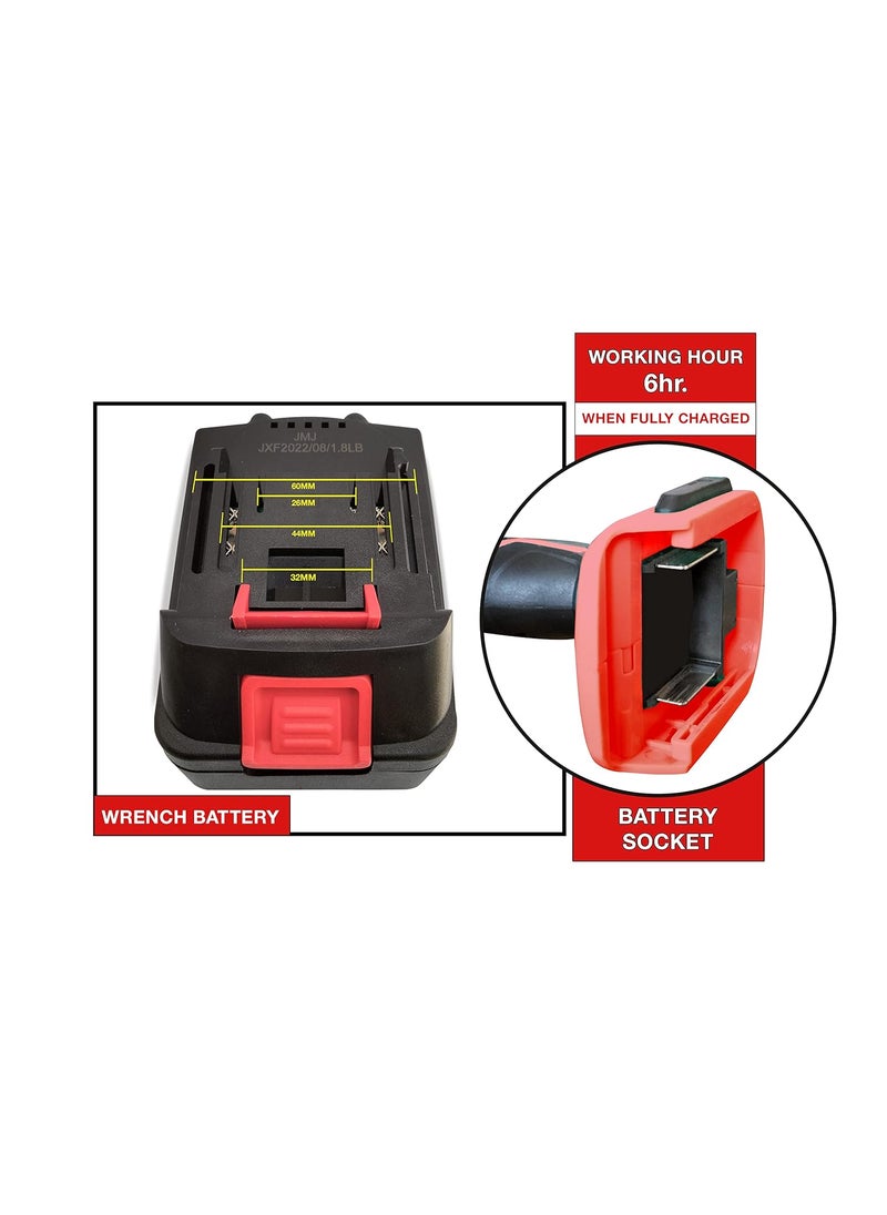 Ballorex 88VF Battery for Cordless Wrench Compatible with JPT Krost Powertuff Starkut Ballorex Cordless Wrenches