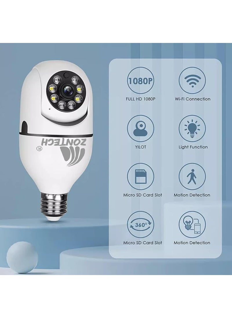 Indoor WiFi Security Camera 1080p HD Video Night Vision App Controlled 4