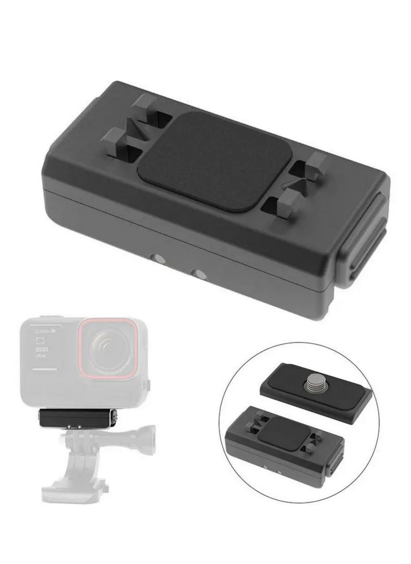 For Insta360 Ace Pro Magnetic Quick Release Base Metal Foldable Adapter Dual Use for Sports Camera Accessories Quick Installation Stable Reliable Connect Various Accessories