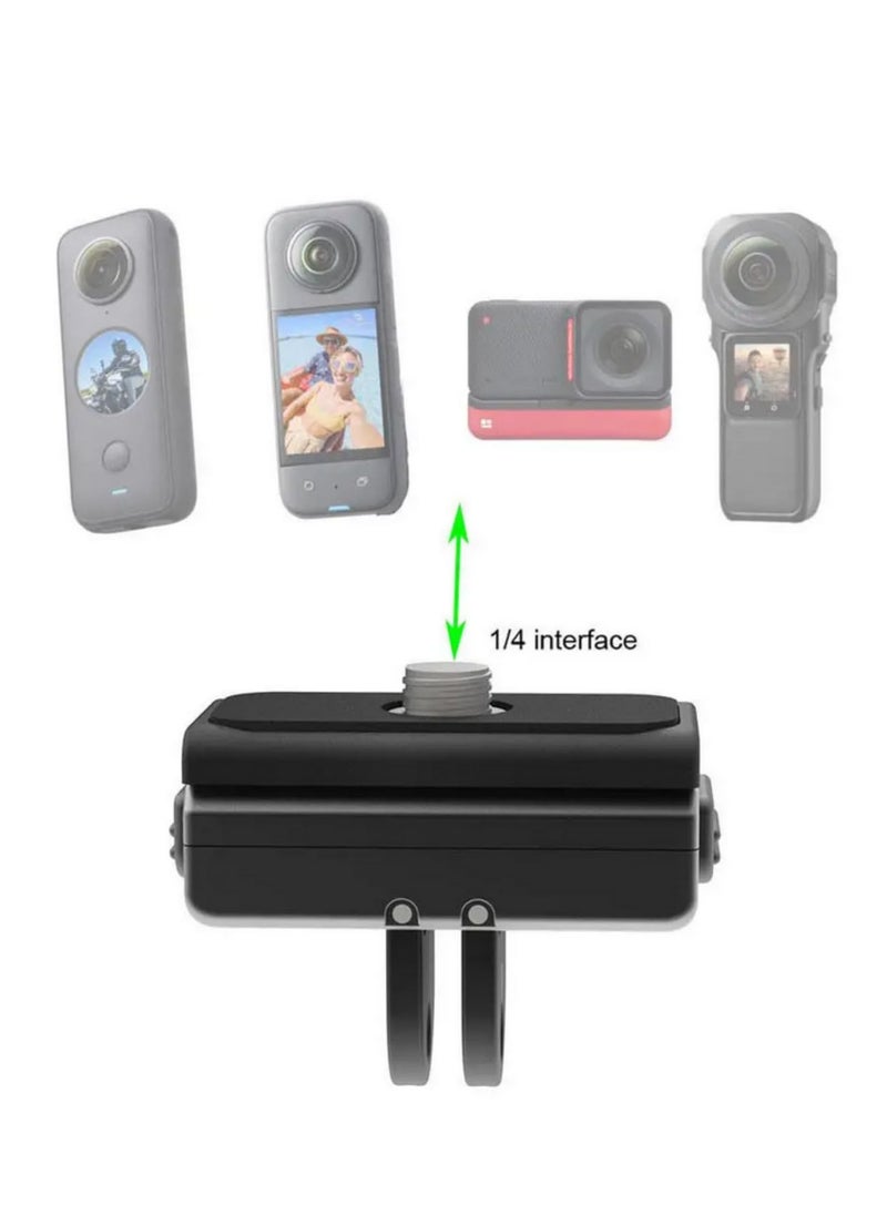 For Insta360 Ace Pro Magnetic Quick Release Base Metal Foldable Adapter Dual Use for Sports Camera Accessories Quick Installation Stable Reliable Connect Various Accessories