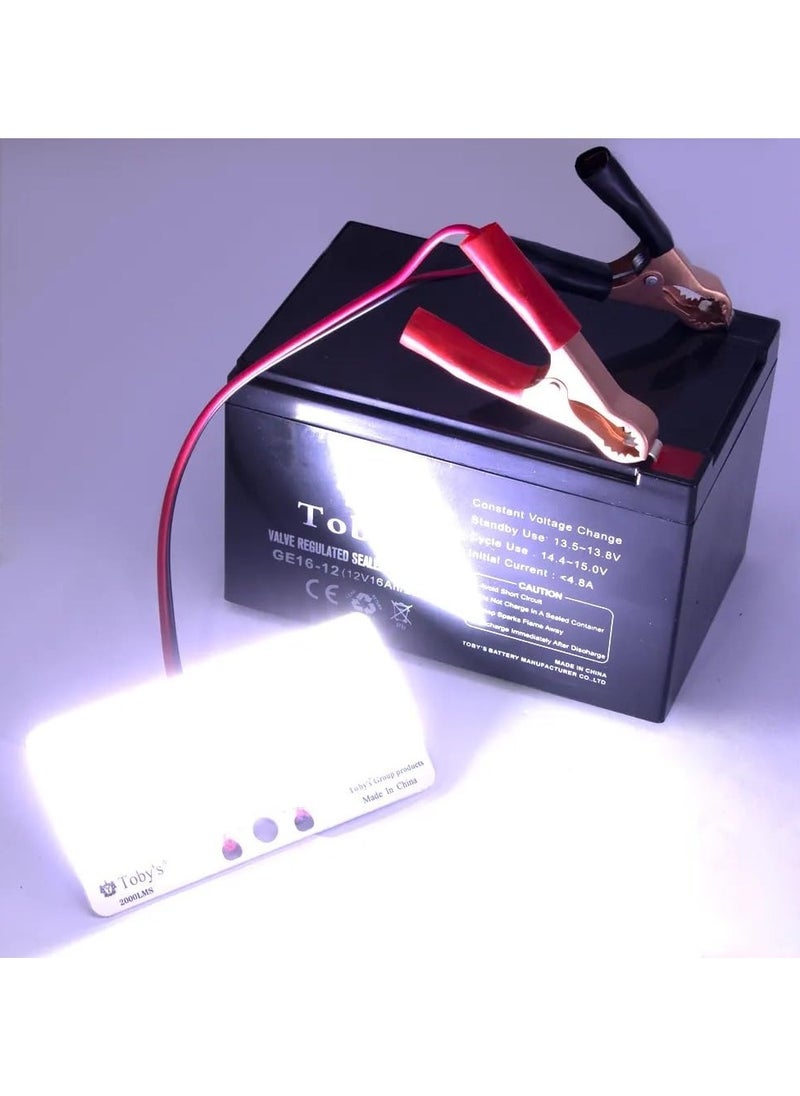 Toby's Power Plus Battery 12 Volt 16 Ampere 16000 mAh