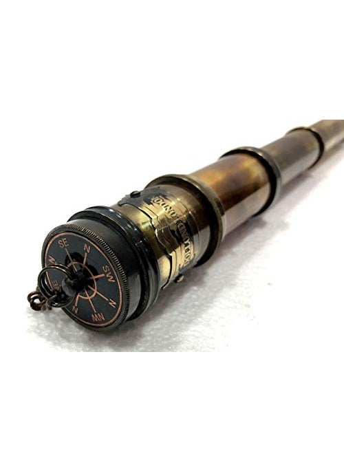 MA SONS Antique Maritime Brass Dolland London Telescope Nautical Vintage Spyglass Scope